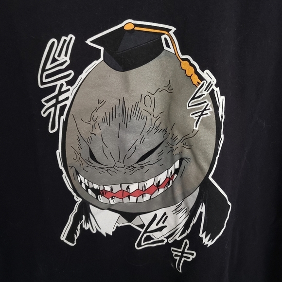 Assassination Classroom Koro Sensei Angry Graphic Crewneck T-Shirt Mens Large - Picture 2 of 5